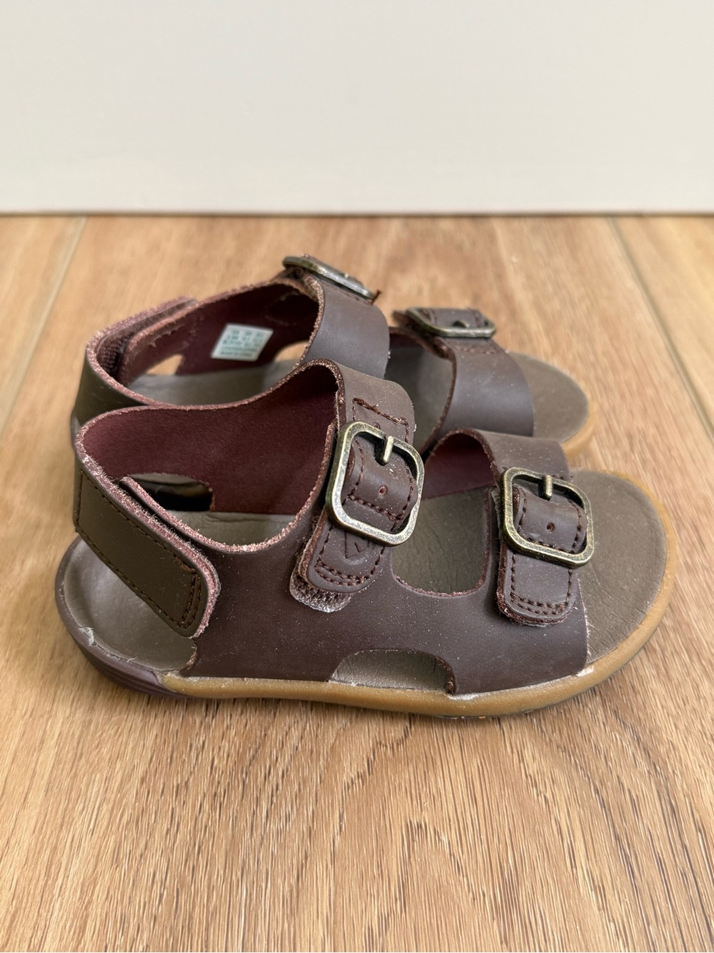 Merrell Toddler Boy Brown Leather Sandals